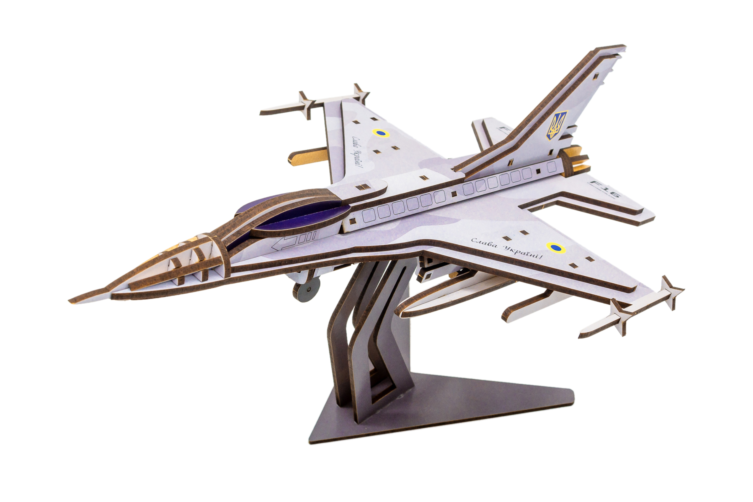 Дерев'яний 3D конструктор «F16» Дерев'яний 3D конструктор «F16»