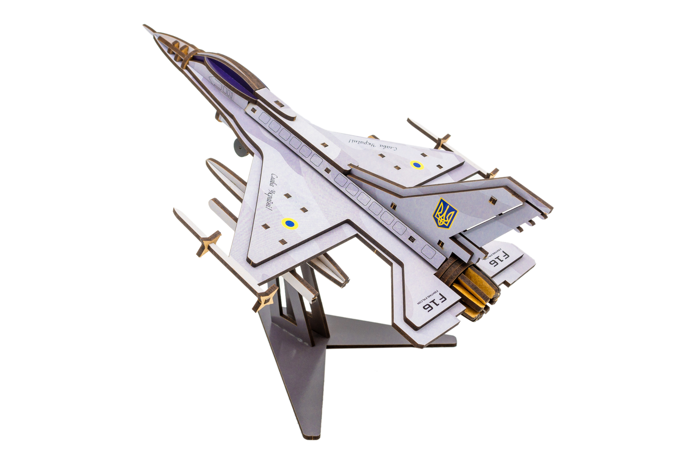 Дерев'яний 3D конструктор «F16» Дерев'яний 3D конструктор «F16»