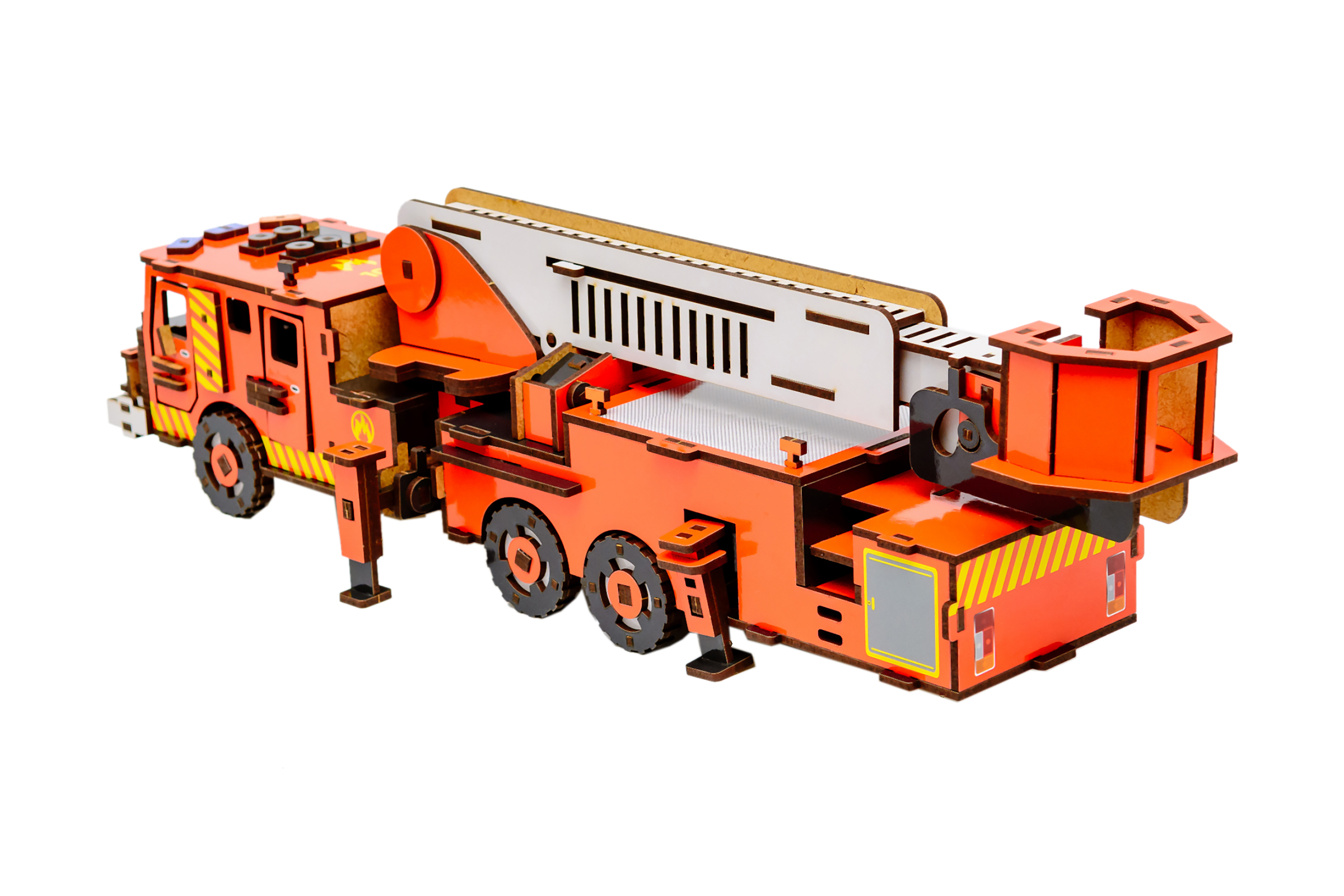 Дерев'яний 3D конструктор "Пожежна машина"