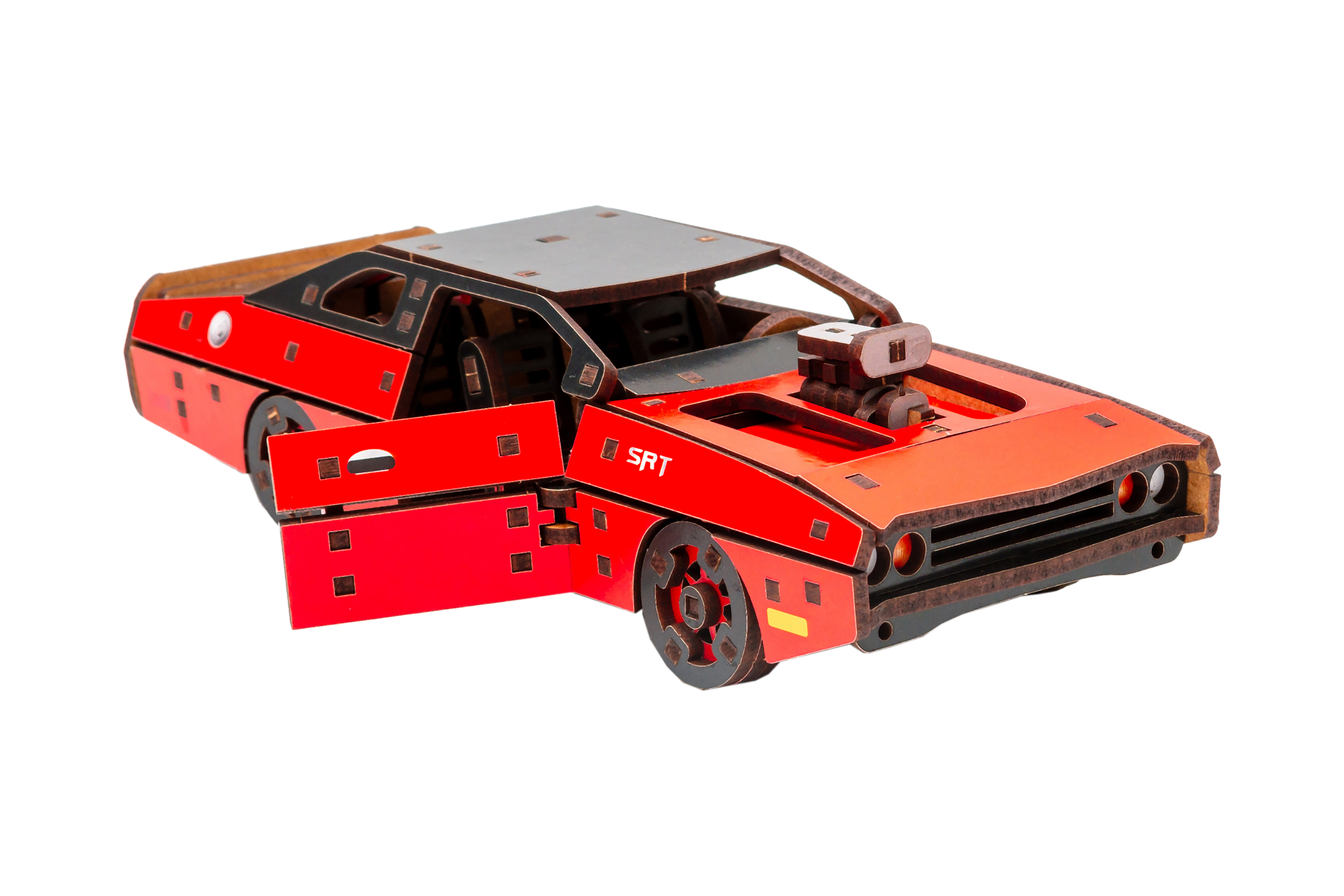 Дерев'яний 3D конструктор Fast Furious (червона)