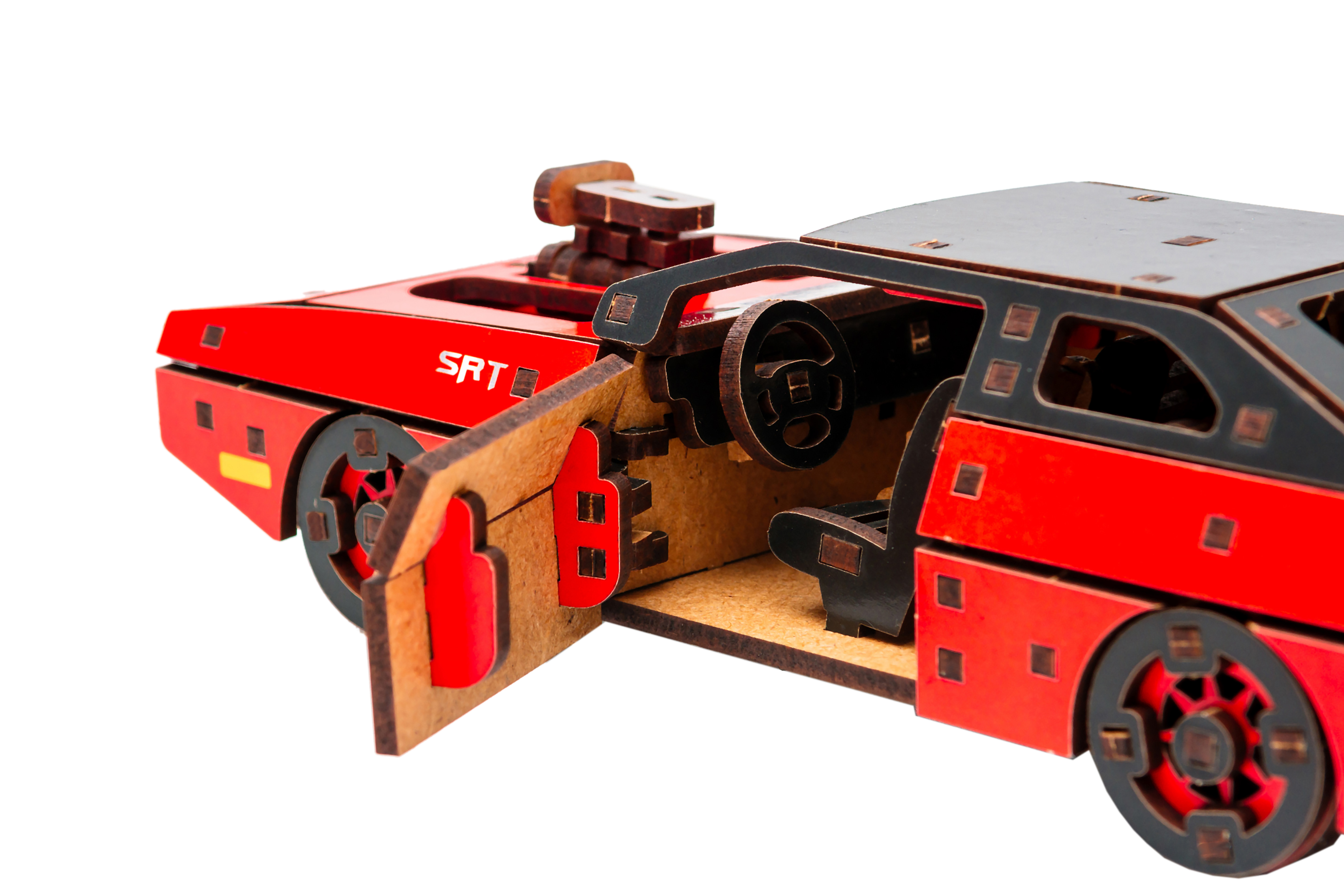 Дерев'яний 3D конструктор Fast Furious (червона)