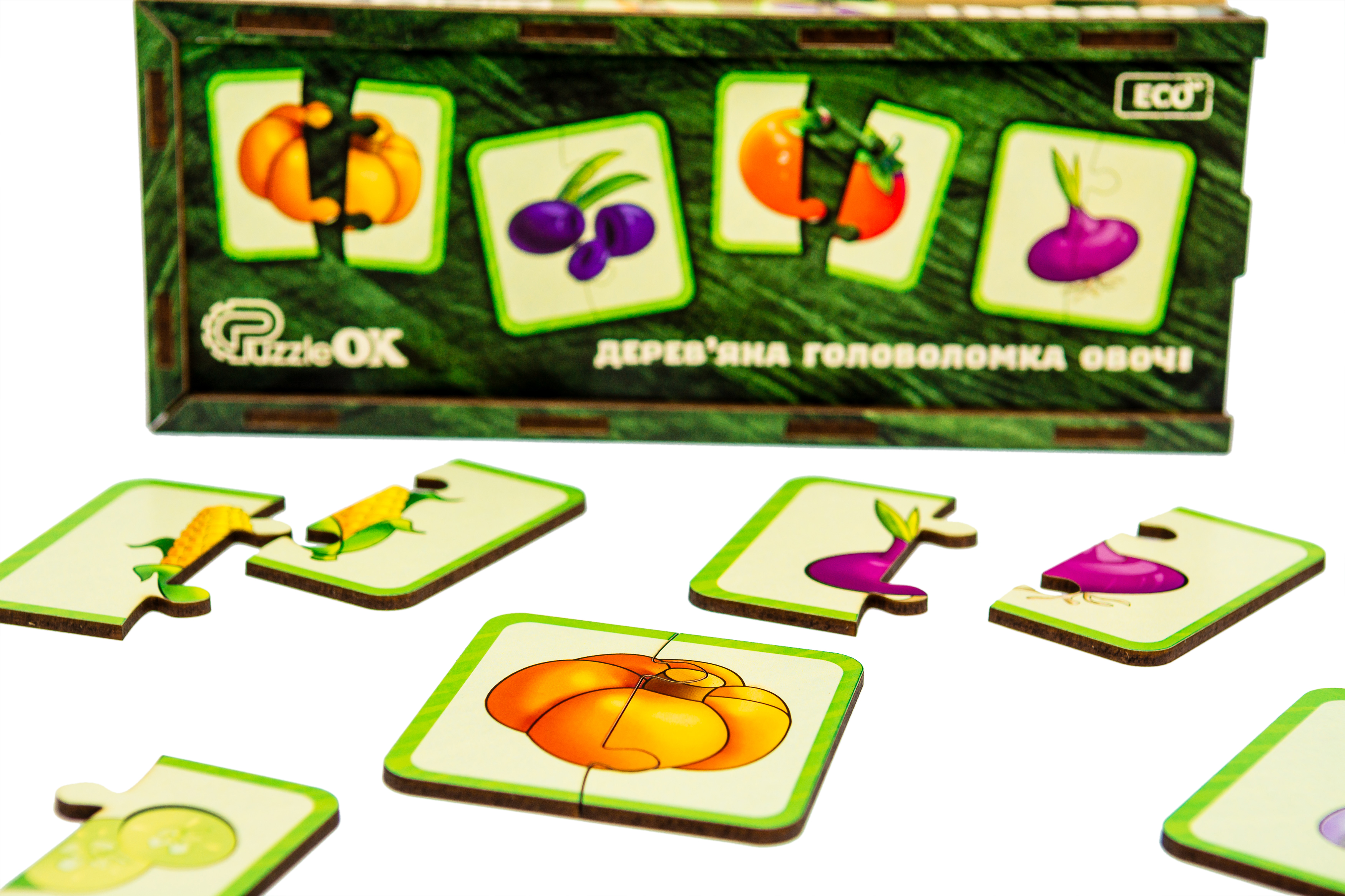 Дерев'яна головоломка "Овочі" для дітей від 3 років