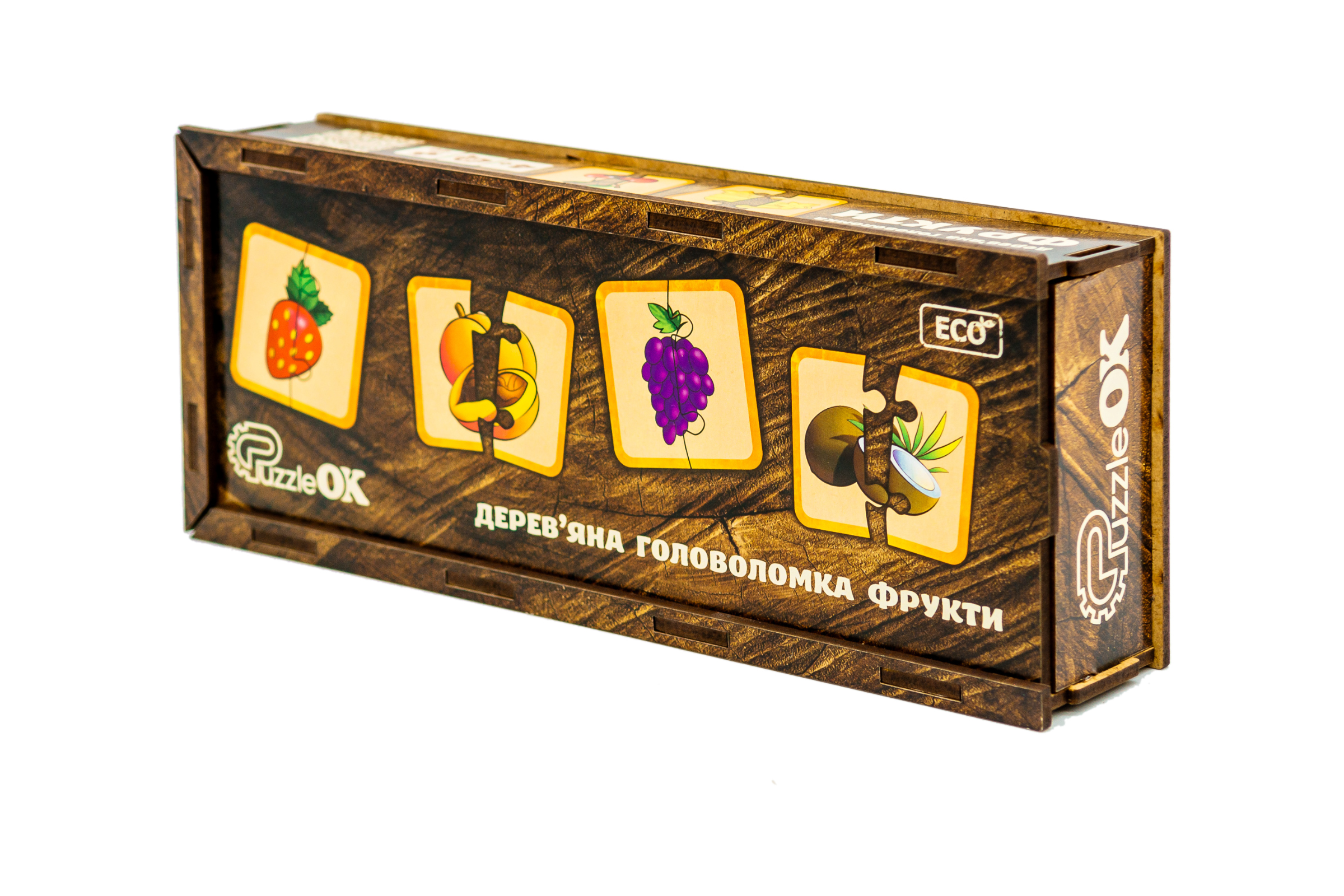 Дерев'яна головоломка "Фрукти" для дітей від 3 років Дерев'яна головоломка "Фрукти" для дітей від 3 років