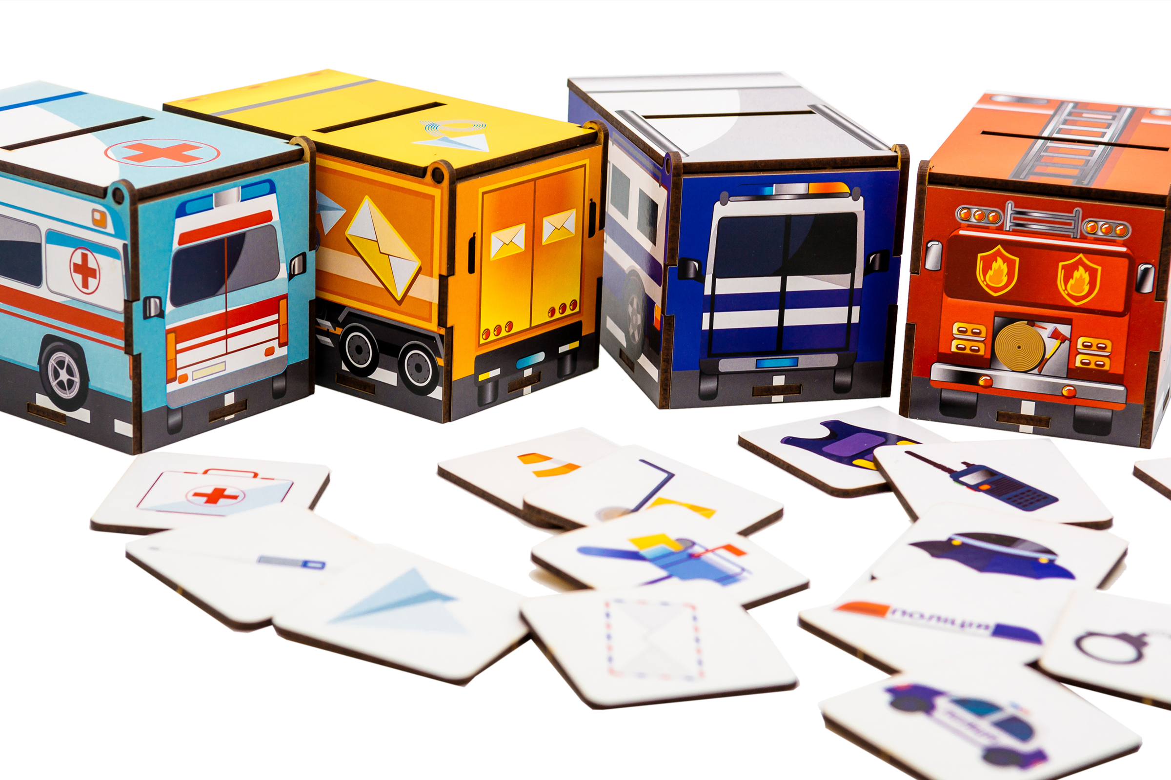 Сортери Монтессорі Машинки