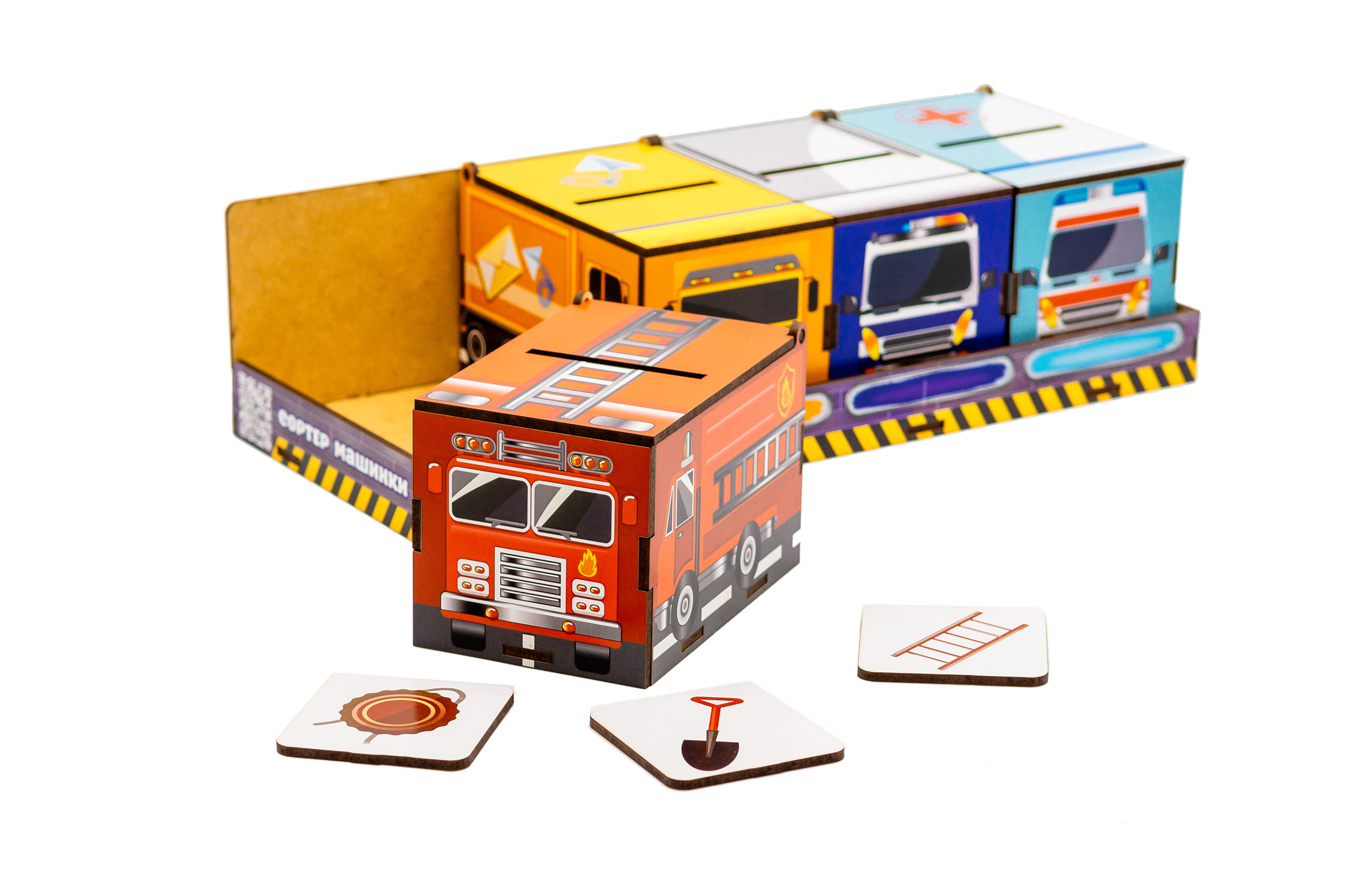 Сортери Монтессорі Машинки