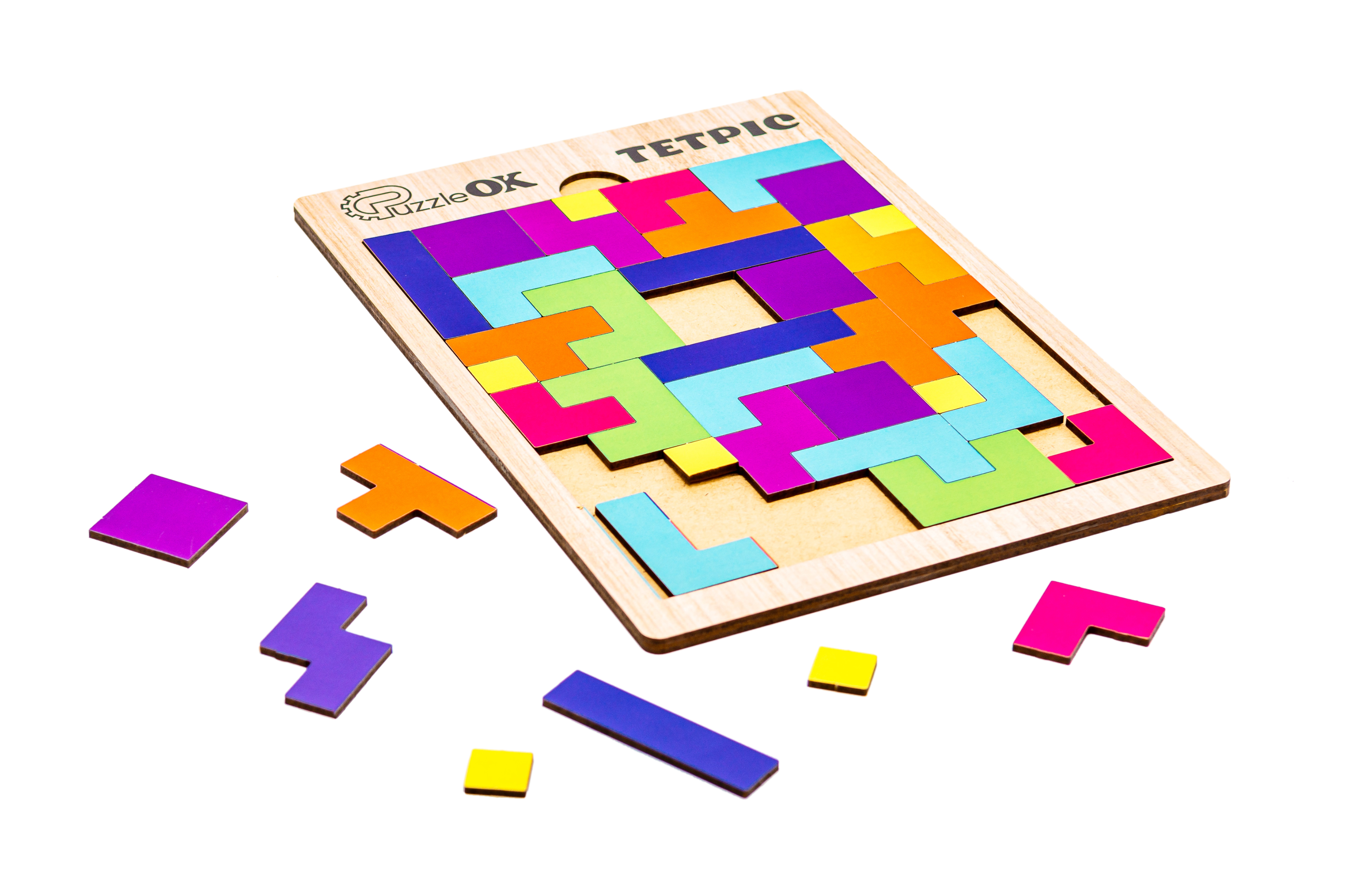 Розвиваюча дерев'яна іграшка "Тетріс" для дітей від 4 років