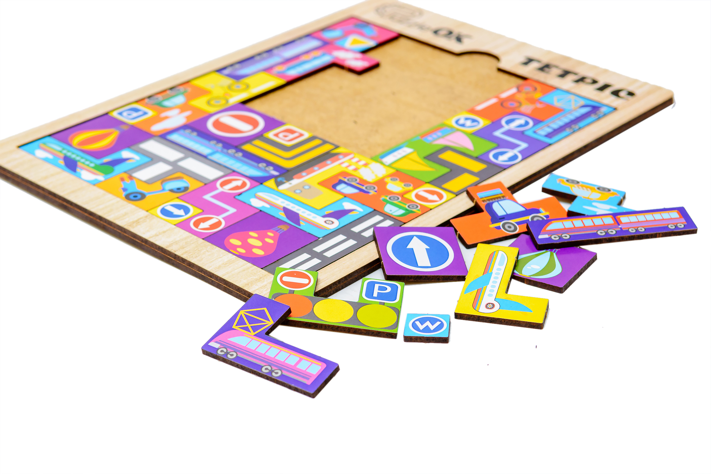 Дерев'яний тетріс "Транспорт"