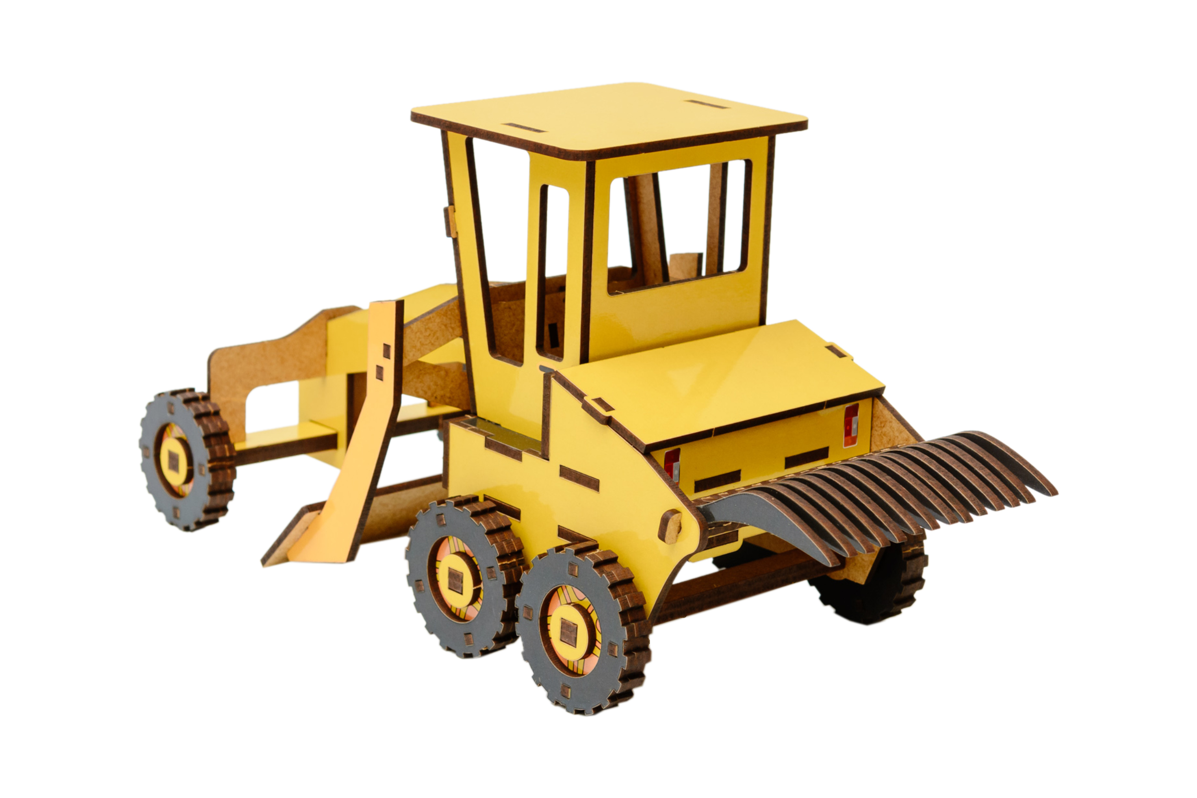 Дитячий дерев'яний 3D конструктор "Грейдер"