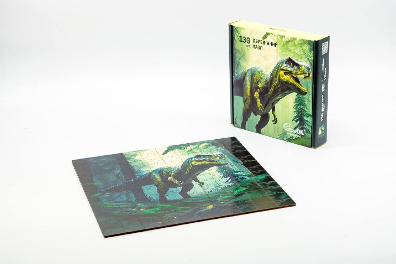 Дерев’яний пазл Динозавр