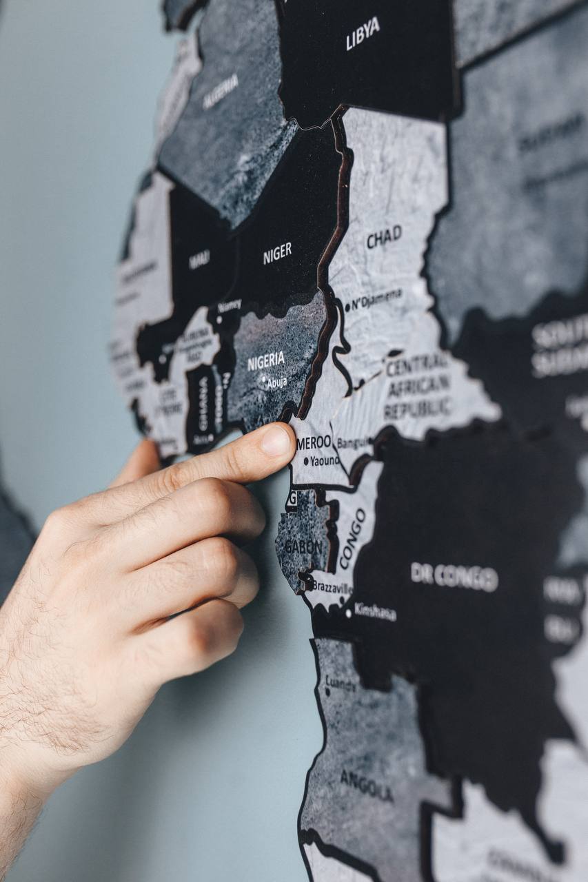 Дерев'яний пазл Мапа світу