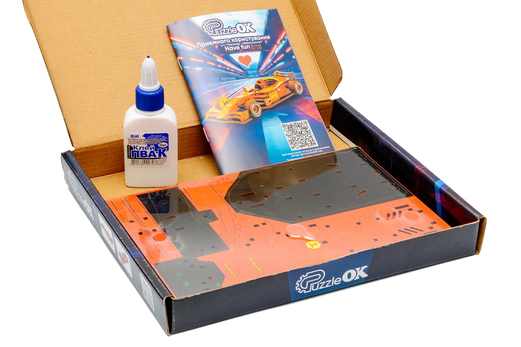 Дерев’яний 3D-конструктор “Bolide”